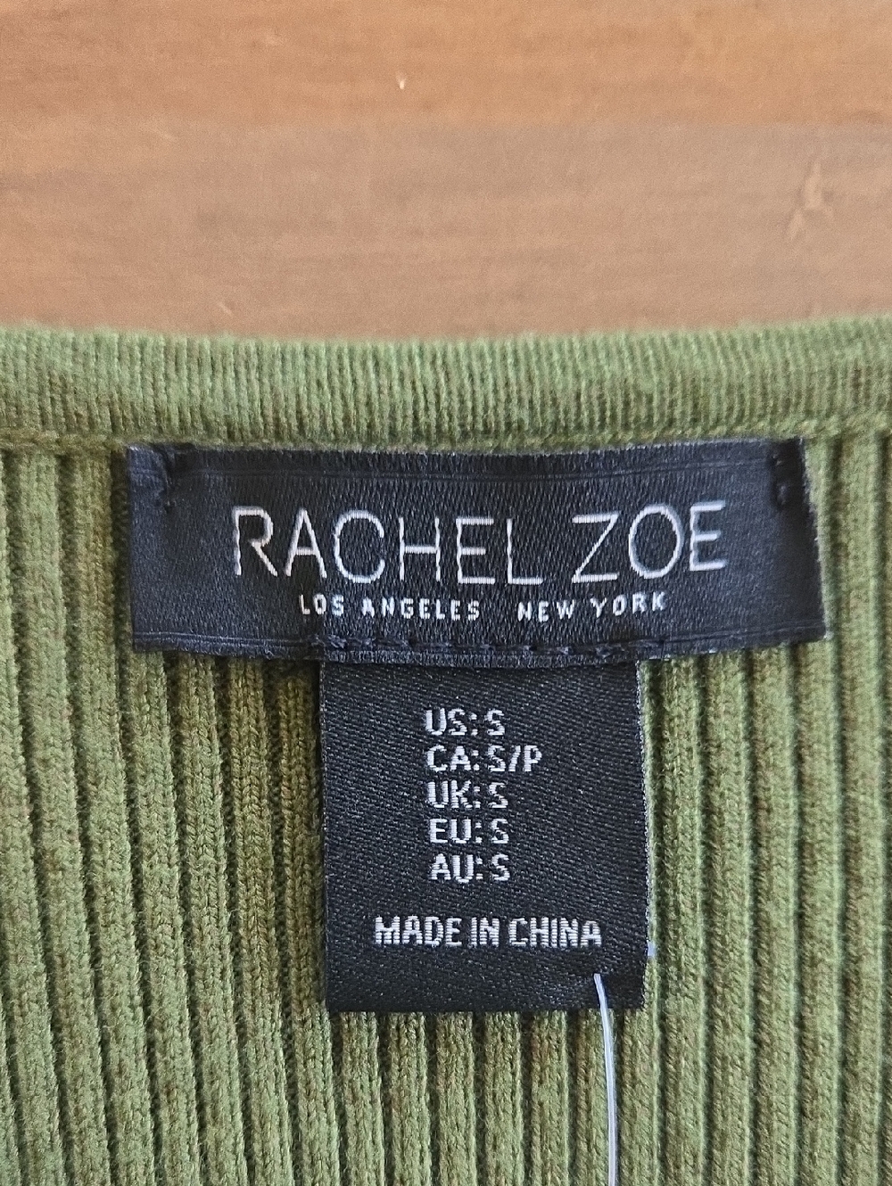 Green Ribbed Knit Midi Dress - Picture 2 of 4